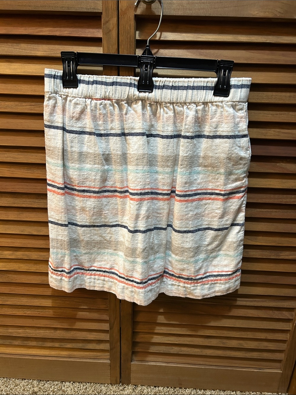 Sonoma Cream Striped Skirt